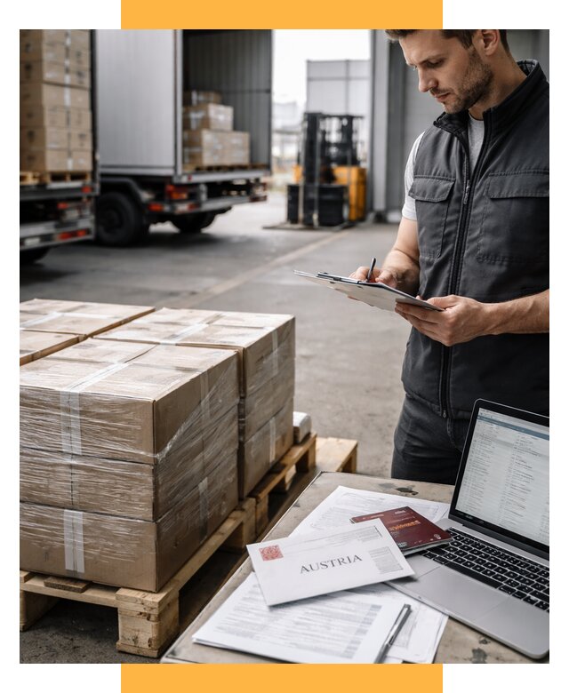 Доставка в Австрию от 67737 р. Логистика и экспорт СетСервис-Ннн
